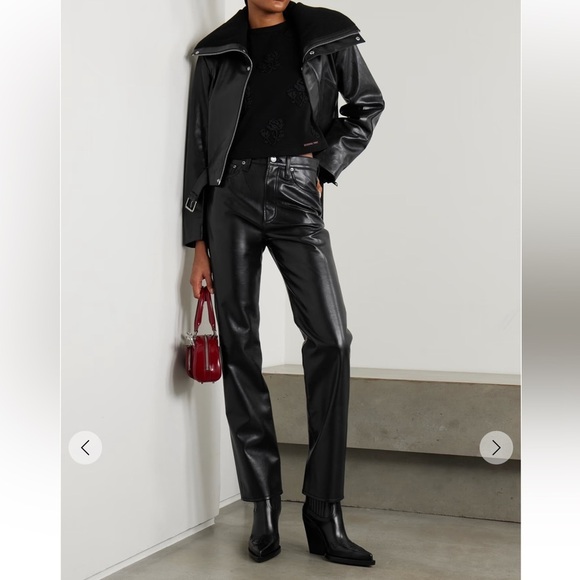 AGOLDE Recycled Leather Fitted 90's in Detox - Picture 2 of 7